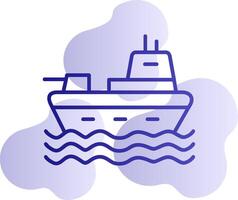 Military Ship Vector Icon