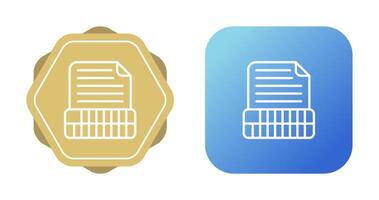 Document Insert Table Vector Icon