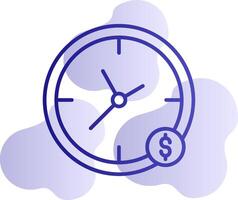 el tiempo es dinero vector icono