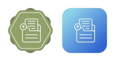 Document Upload Vector Icon