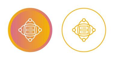 Cluster Server Vector Icon