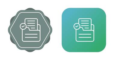 Document Check Vector Icon
