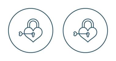 Love lock Vector Icon