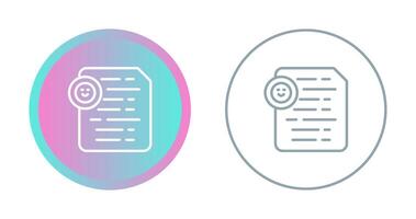 Document Insert Emoji Vector Icon
