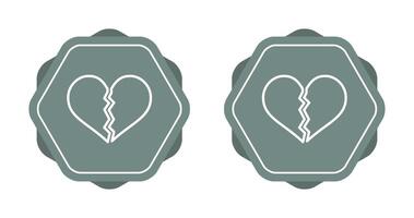 Broken Heart Vector Icon