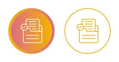 Document Check Vector Icon