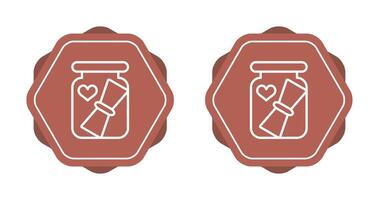 Love letter in a bottle Vector Icon