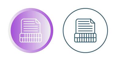 Document Insert Table Vector Icon