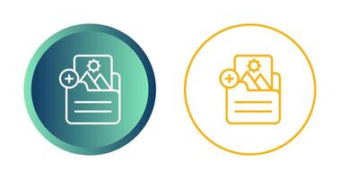 Document Insert Image Vector Icon