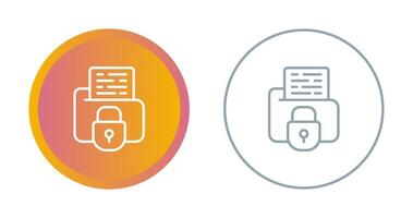 Secure Folder Vector Icon