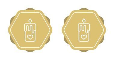 Romantic candle Vector Icon