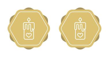 Romantic candle Vector Icon