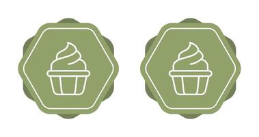 icono de vector de cupcake