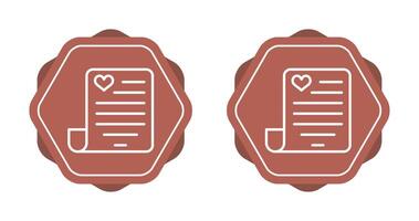 Love poem Vector Icon