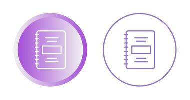 icono de vector de cuaderno