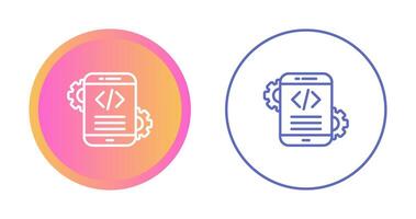 Mobile App Development Vector Icon