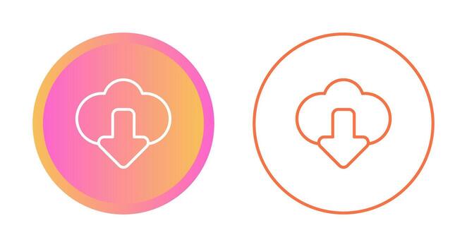 icono de vector de computación en la nube