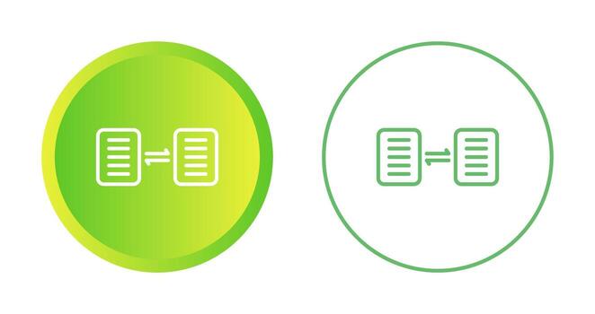 documento compartiendo vector icono