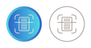 Document Scanning Vector Icon