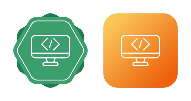 icono de vector de codificación
