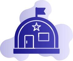 Military Warehouse Vector Icon