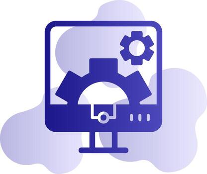 Computer Settings Vector Icon