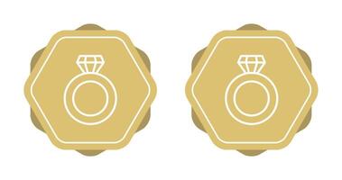 Diamond ring Vector Icon