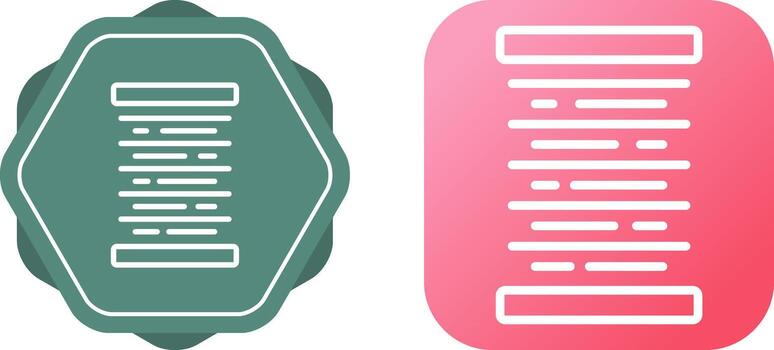 Center Alignment Vector Icon