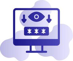 Computer Spyware Vector Icon