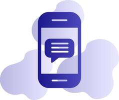 Phone Message Vector Icon