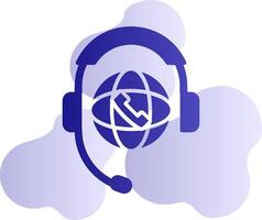 World Call Center Vector Icon