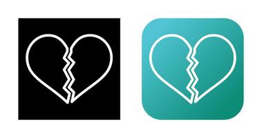 Broken Heart Vector Icon