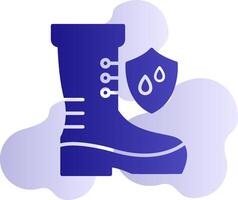 impermeable Zapatos vector icono