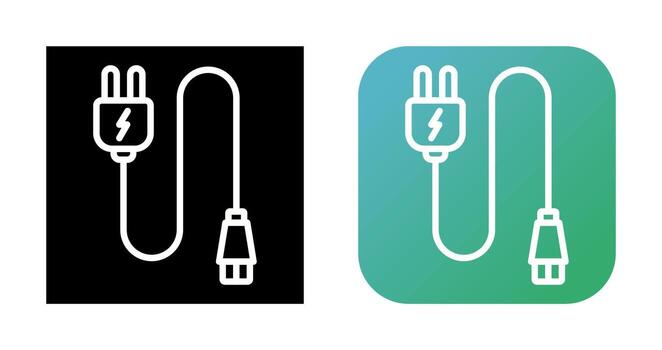 Monitor Cable Vector Icon