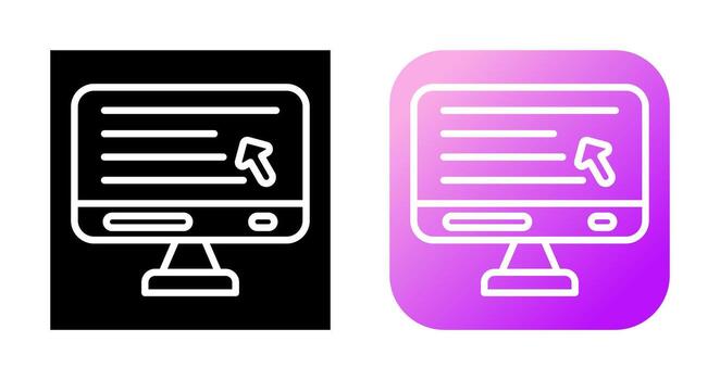 Desktop Computer Vector Icon