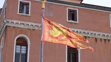 bandiera di il repubblica di Venezia. video