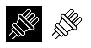 icono de vector de enchufe