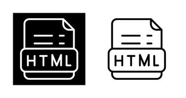 icono de vector html