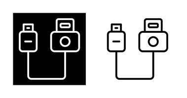 icono de vector de usb