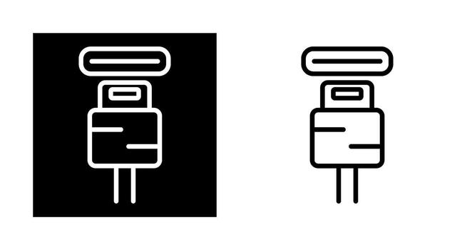 icono de vector de enchufe