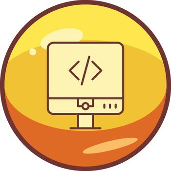 icono de vector de codificación