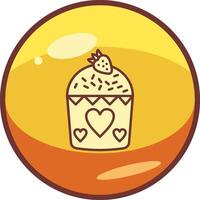 icono de vector de muffin