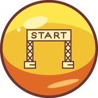 Start Line Vector Icon