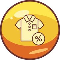 Discounted Tshirt Vector Icon