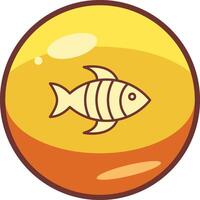 icono de vector de pescado