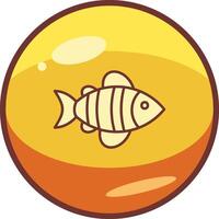 icono de vector de pescado