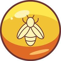 icono de vector de abeja