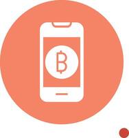 Online Bitcoin Payment Vector Icon