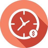 el tiempo es dinero vector icono