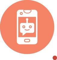 icono de vector de chatbot